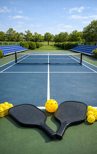Pickleball courts at Suncity Monarch